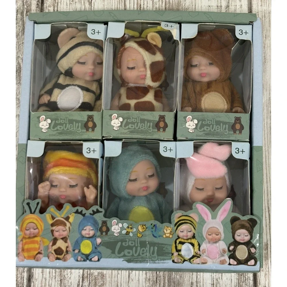Doll Lovely 6 Mini Dolls Included New In Box